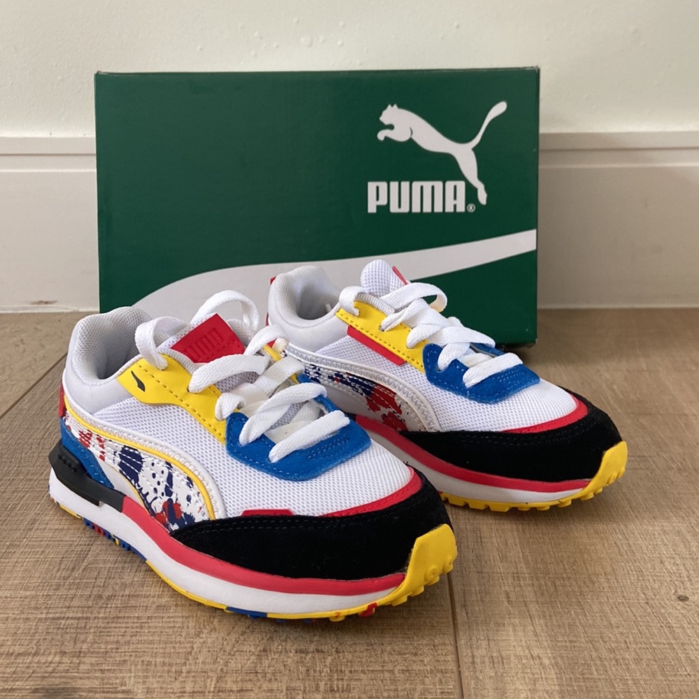 *NEW IN BOX* Puma City Rider Splash Kids Sneakers